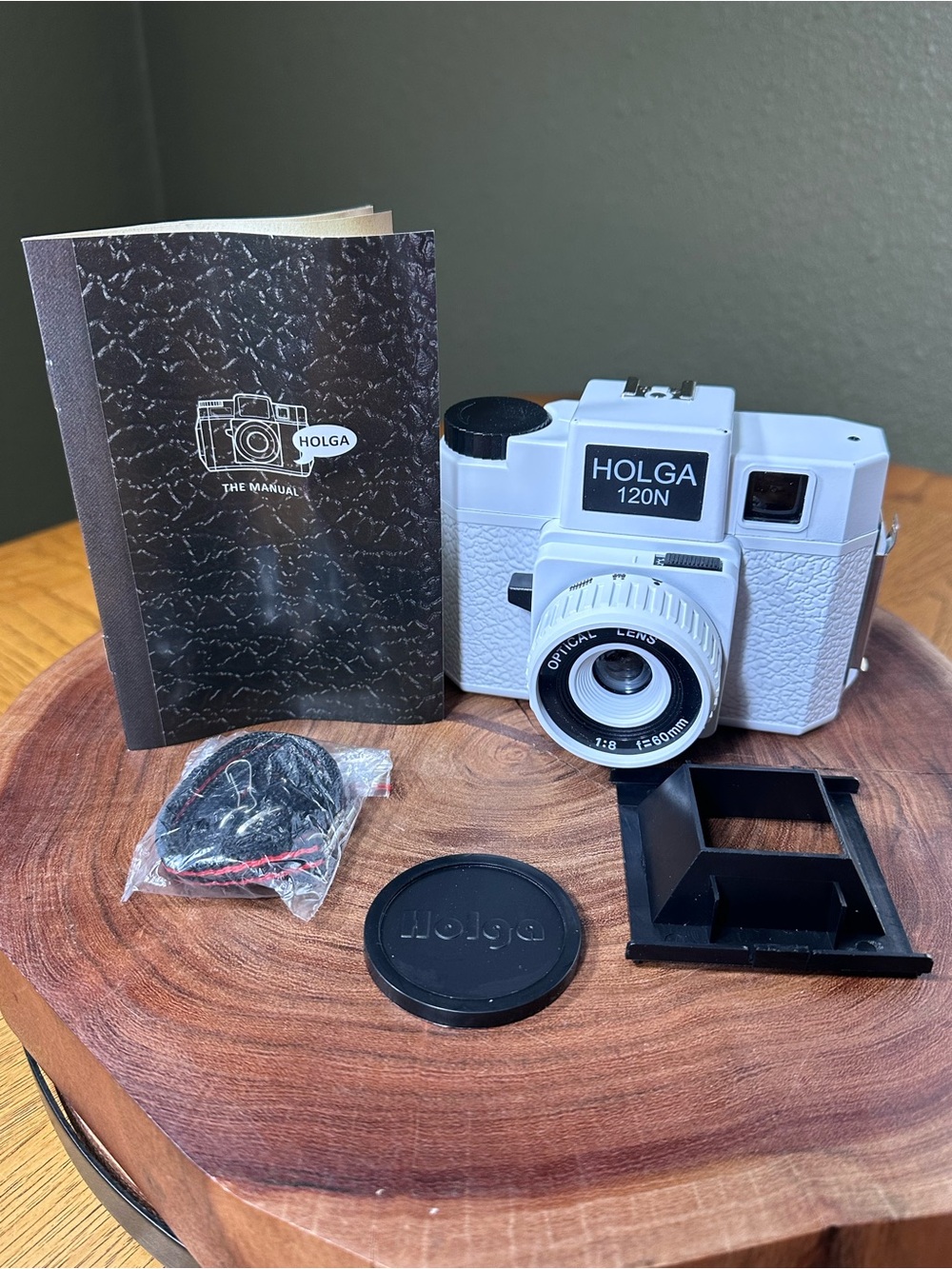White Holga 120N Medium Format Camera Complete Kit (New - Open Box)